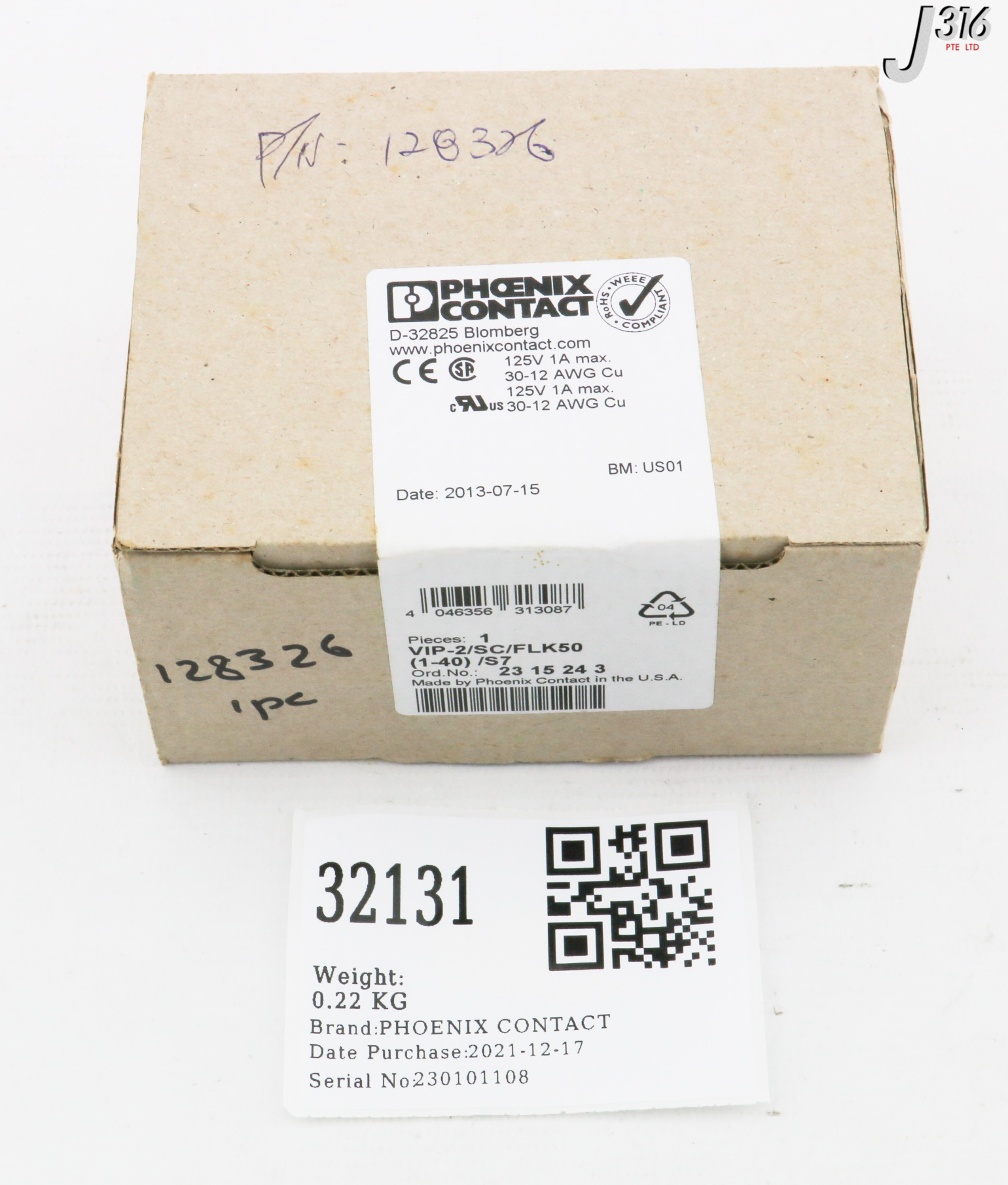 本セット② 32131 PHOENIX CONTACT PASSIVE MODULE, 23 15 24 3 (NEW) VIP-2/SC